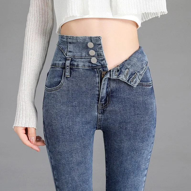 Vintage High-Waist Skinny Jeans