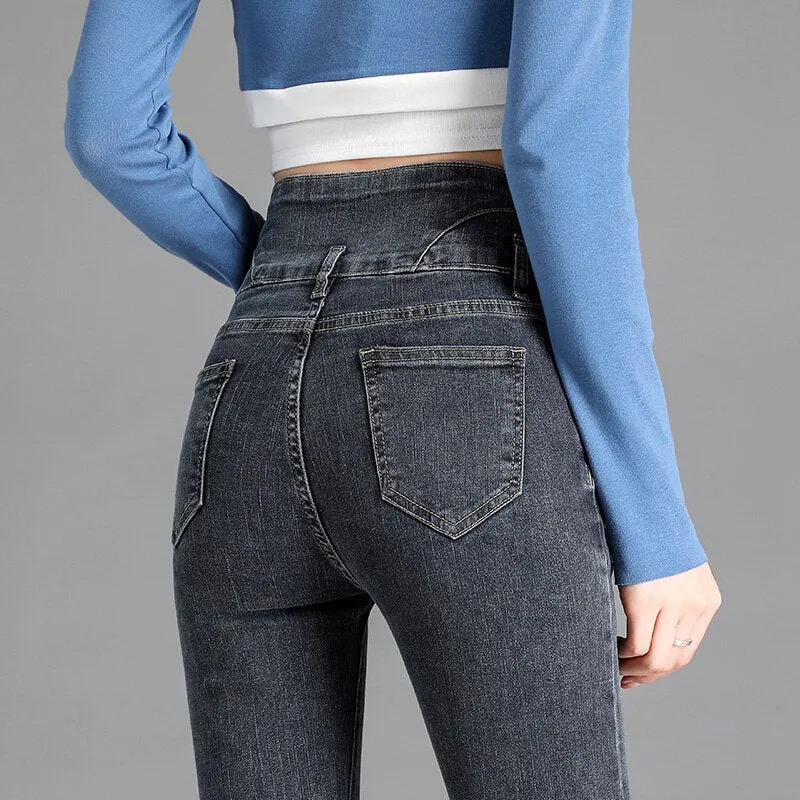 Vintage High-Waist Skinny Jeans