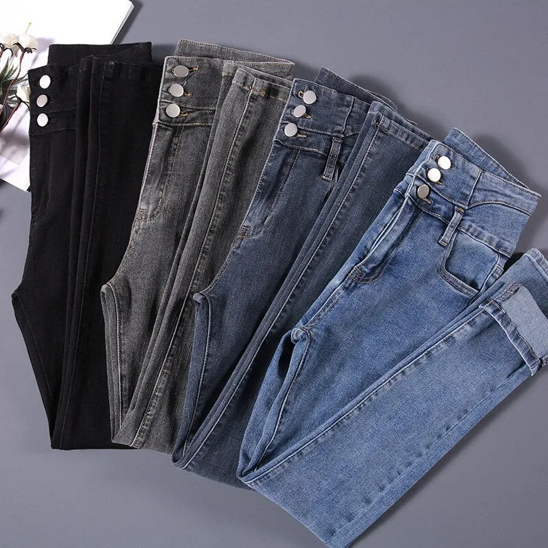 Vintage High-Waist Skinny Jeans