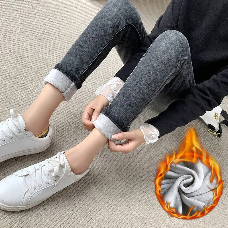 Women High Waist Skinny Jeans