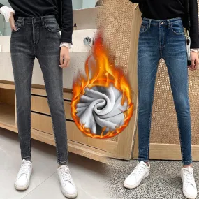 Women High Waist Skinny Jeans