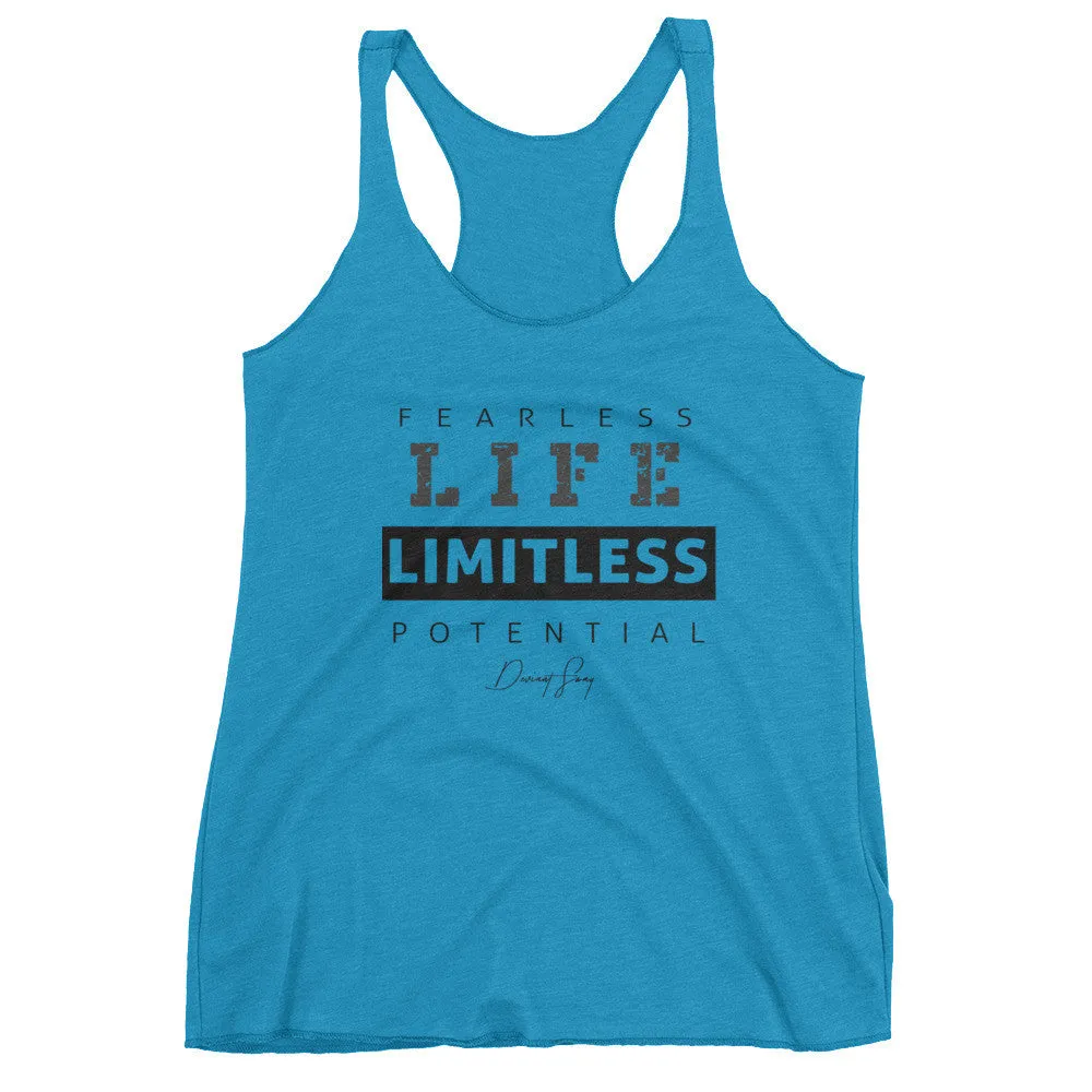 Women's Fearless Life Limitless Potential racerback tank