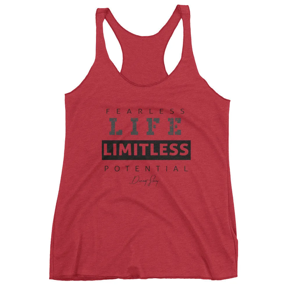 Women's Fearless Life Limitless Potential racerback tank