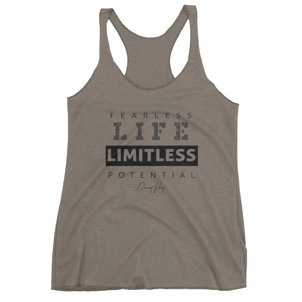 Women's Fearless Life Limitless Potential racerback tank