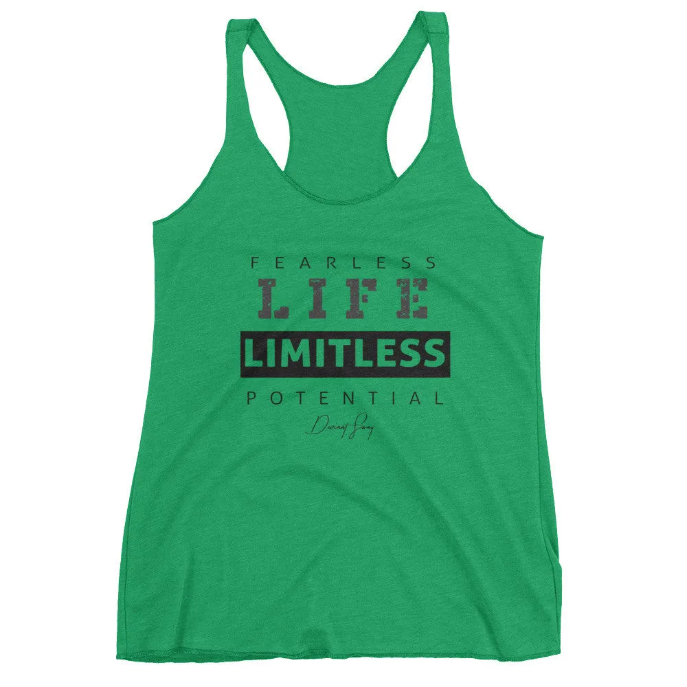 Women's Fearless Life Limitless Potential racerback tank